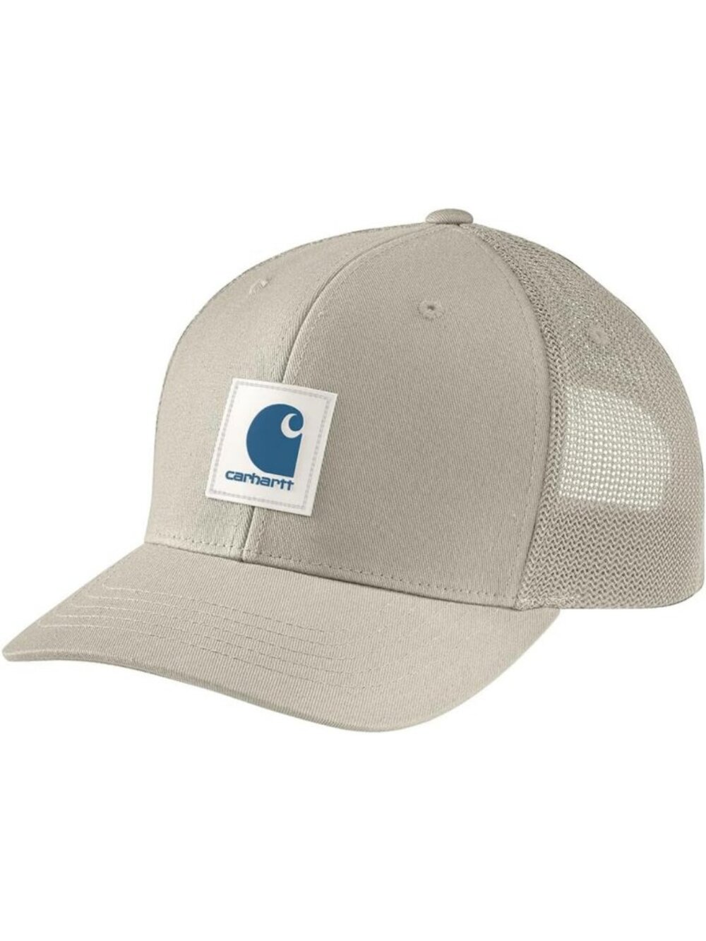 Men's Rugged Flex Twill Mesh-Back Cap with Logo Patch - Adjustable, Comfortable